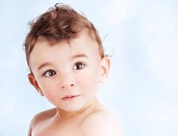 Portrait Photograph - Cute baby boy portrait by Anna Om