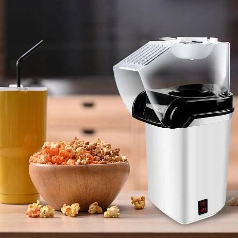 STROJ NA POPCORN BEZ TUKU DOMÁCÍ VYSOKÁ KVALITA Model Minijoy