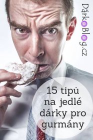 a man in a tie eating a donut with words above it that read, 15 tips na jedlee darky pro gummy