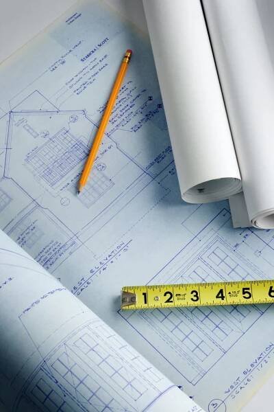 House Addition Blueprint Plan for Home Improvement Design, Engineering, Construction