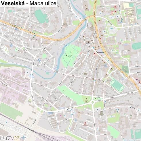 Veselská - mapy | Kurzy.cz