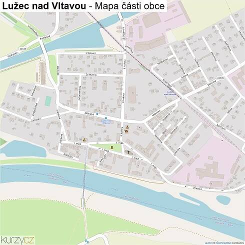 Lužec nad Vltavou - mapy | Kurzy.cz