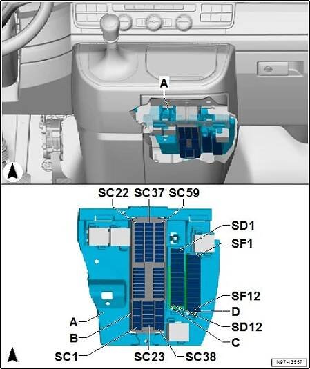 Pojistky a relé Volkswagen Transporter T5. Schéma pojistky Volkswagen Transporter T5. – West Euro Trade