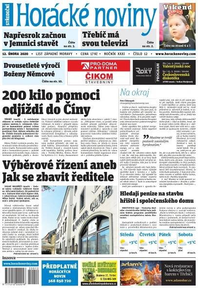 Časopis Horácké Noviny Středa 12.2.2020 č. 012