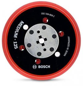 BOSCH 125mm Medium Hook & Loop Random Orbital Sander Backing Pad - Suits Various Brands