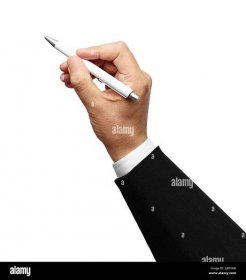 pen hand paper business writing office write education background note handwriting businessman Stock Photo