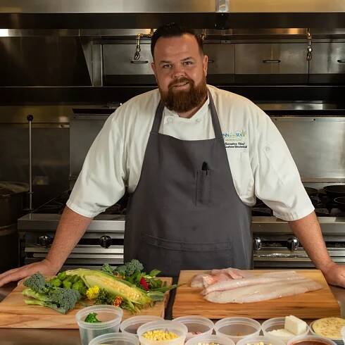 Chef Chadwick Cooking At James Beard NYC