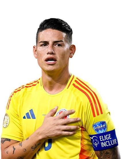 James Rodríguez plays as an attacking midfielder or a winger for Campeonato Brasileiro Série A club São Paulo and the Colombia national team. James is one of Colombia's greatest ever players and has played for some of the biggest teams in the world, including FC Porto, Monaco, Real Madrid and Bayern Munich. He has been praised for his technique, vision, playmaking skills and goal scoring talent. He was the top goalscorer in the 2014 World Cup and also won the Puskas award for his remarkable goal against Uruguay.