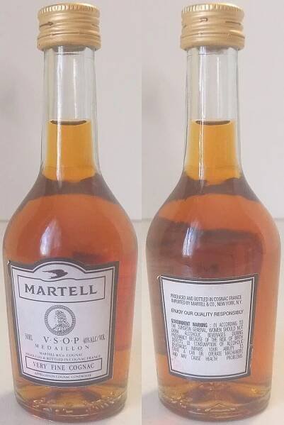 Martell half bottles and miniatures - COGNAC-TON