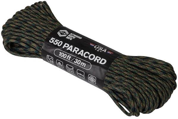 Padáková šňůra Parachute Cord WOODLAND- 30 m jen za 325 Kč