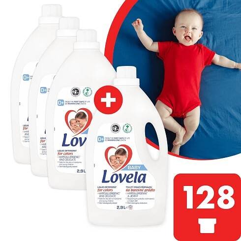 Lovela Baby tekutý prací přípravek na bílé prádlo 11,6 l 128 PD - Heureka.cz