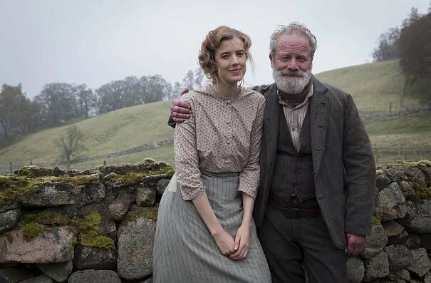 Píseň západu slunce - Z natáčení - Agyness Deyn, Peter Mullan
