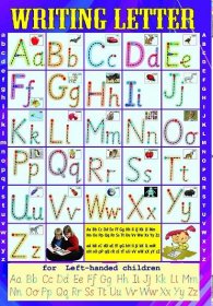 Anglická abeceda PSACÍ PÍSMENO A2 laminovaný vzdělávací dětský dětský plakát