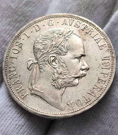 Stříbrný 2 Zlatník 1886 bz, František Josef II.