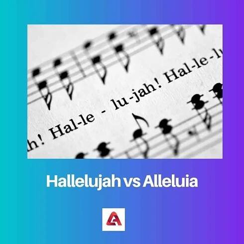 Aleluja vs Aleluja