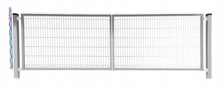 BRÁNA PLETIVOVÉ 120cm pozinkovaná PANELOVÁ dvě SLOUPKY dvoukřídlá 123cm