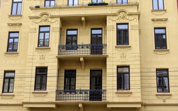 Obnova, oprava historické fasády Veveří, Brno