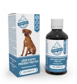 Topvet Prevent ušní olejové kapky pro psy 50 ml od 154 Kč