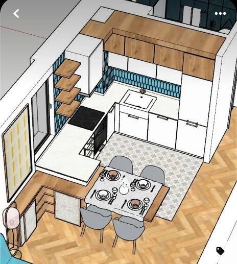 Pin von Alex A. auf Wohnung Umbau in 2025 | Küche ideen wohnung, Möblierte wohnung, Innenarchitektur küche
