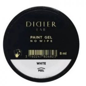 No wipe paint gel "Didier lab", white, 8ml