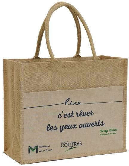 Library jute bag