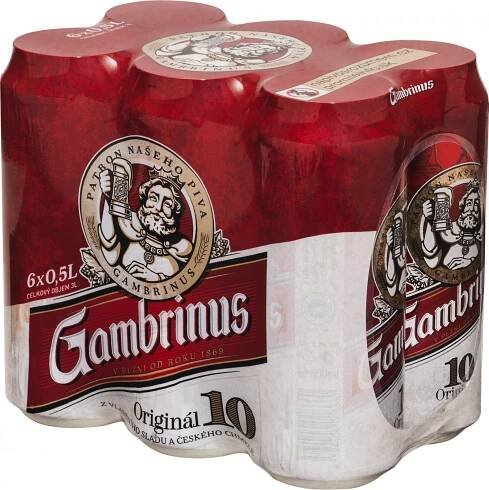 Gambrinus Originál 10° 6 x 0,5 l plech od 130 Kč