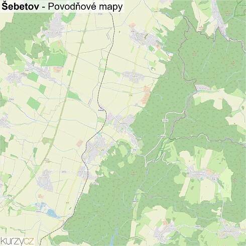 Šebetov - mapy | Kurzy.cz
