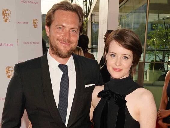 Stephen Campbell Moore and Claire Foy attend the House Of Fraser British Academy Television Awards on May 8, 2016 in London, England. 