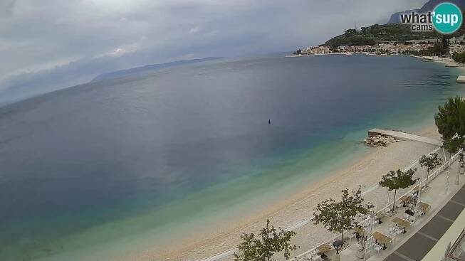 Vue de plage in Podgora