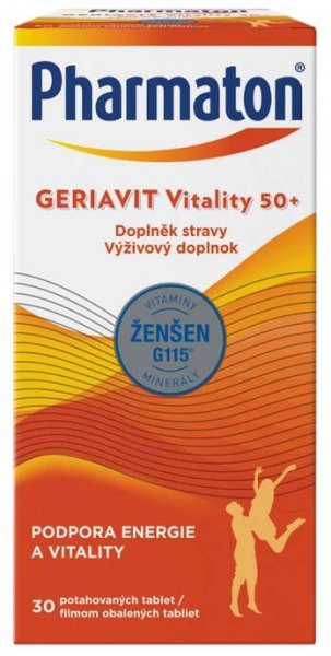 Pharmaton Geriavit Vitality 50+ tbl.30 – SANOFI