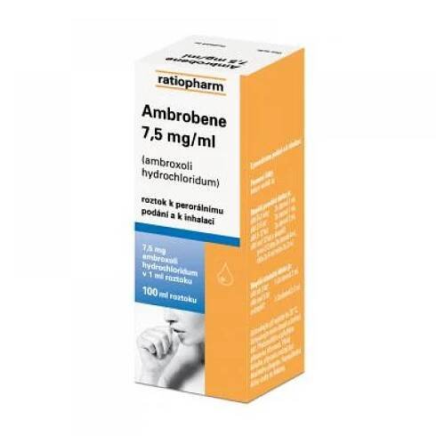 AMBROBENE 7.5 MG/ML 1X100ML Roztok - Lékárna Damona