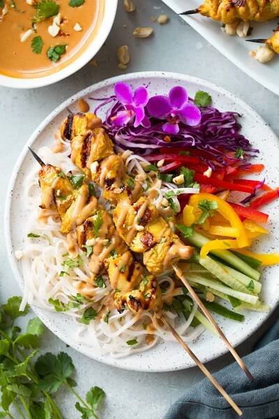 Chicken Satay {with Peanut Sauce} - Cooking Classy