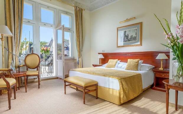 Karlovy Vary v luxusním Hotelu Savoy Westend ***** se snídaní/polopenzí, wellness s bazénem + solná jeskyně
