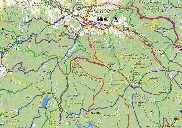 mapa Jizerek