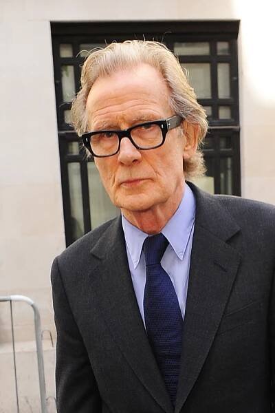 Bill Nighy arriving at BBC Radio 2.