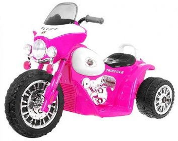 Dětská elektrická motorka JT568 růžová - Elektrická vozítka