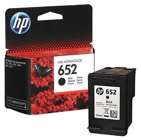 HP 652 F6V25AE černá (black) originální cartridge