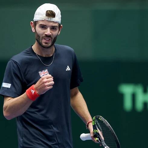 Jacob Fearnley shines on Davis Cup debut as Great Britain level Japan tie