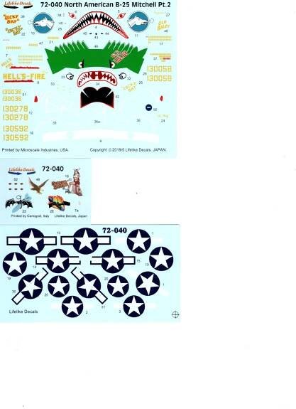North American B-25 Mitchell Part 2 (5 schemes)