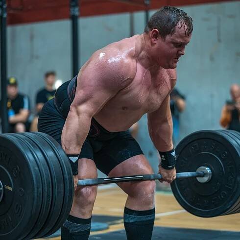 Mrtvý tah neboli deadlift. Zdroj: Ideogram.AI