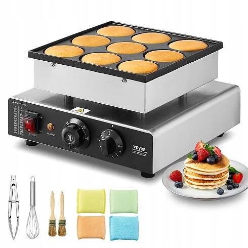 Vaflovač pro holandské palačinky Poffertjes, palačinkovač 9 ks 1700 W
