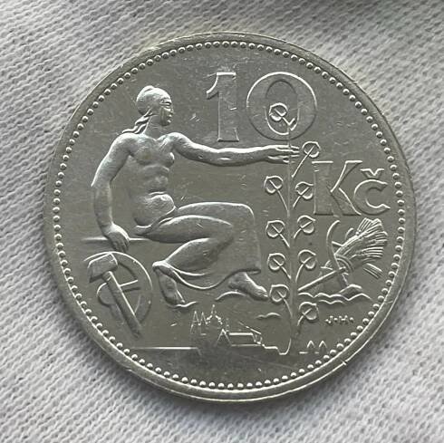 Stříbrná mince 10 Kč Desetikoruna - 1932 stříbro pěkný STAV | Aukro