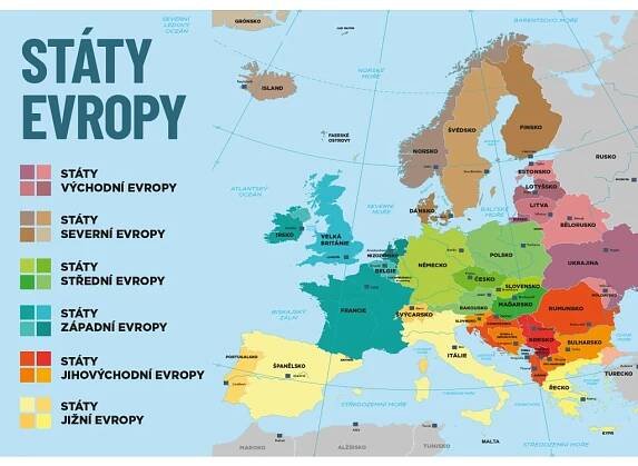 MAXI tahák Mapa Evropy