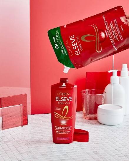 Loréal Paris Elseve Color Vive šampon pro barvené vlasy 500 ml náhradní náplň