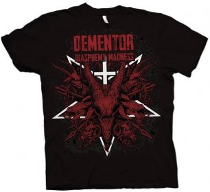 Dementor /Blasphemy madness t-shirt red - Gothoom Shop