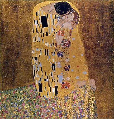 Couple Kissing Artistic Painting Picture