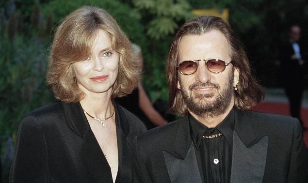 Ringo Starr and Barbara Bach in 1995