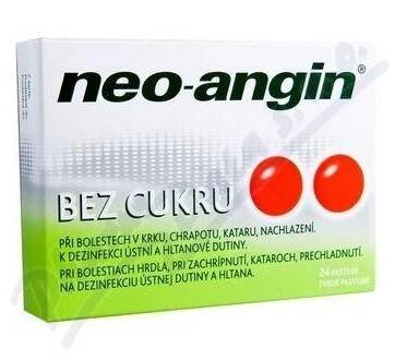 Neo-angin bez cukru pastilky 24