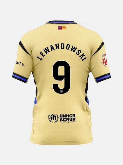 BarcelonaxKobe Bryant Lewandowski #9 venku 2025/26 Fotbalový dres – La