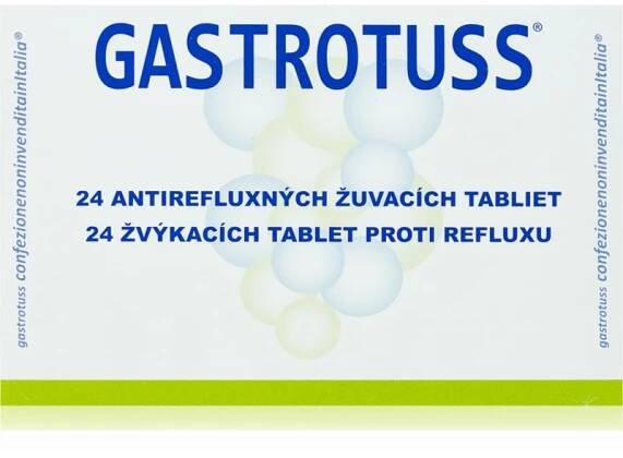 Gastrotuss žvýkací antirefluxní 24 tablety